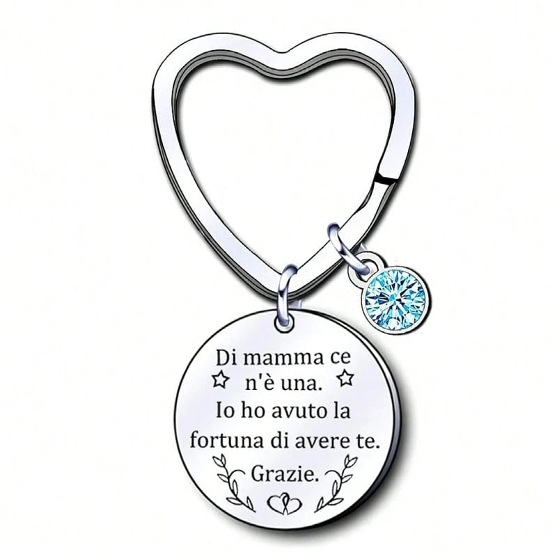 Portachiavi con dedica alla Mamma