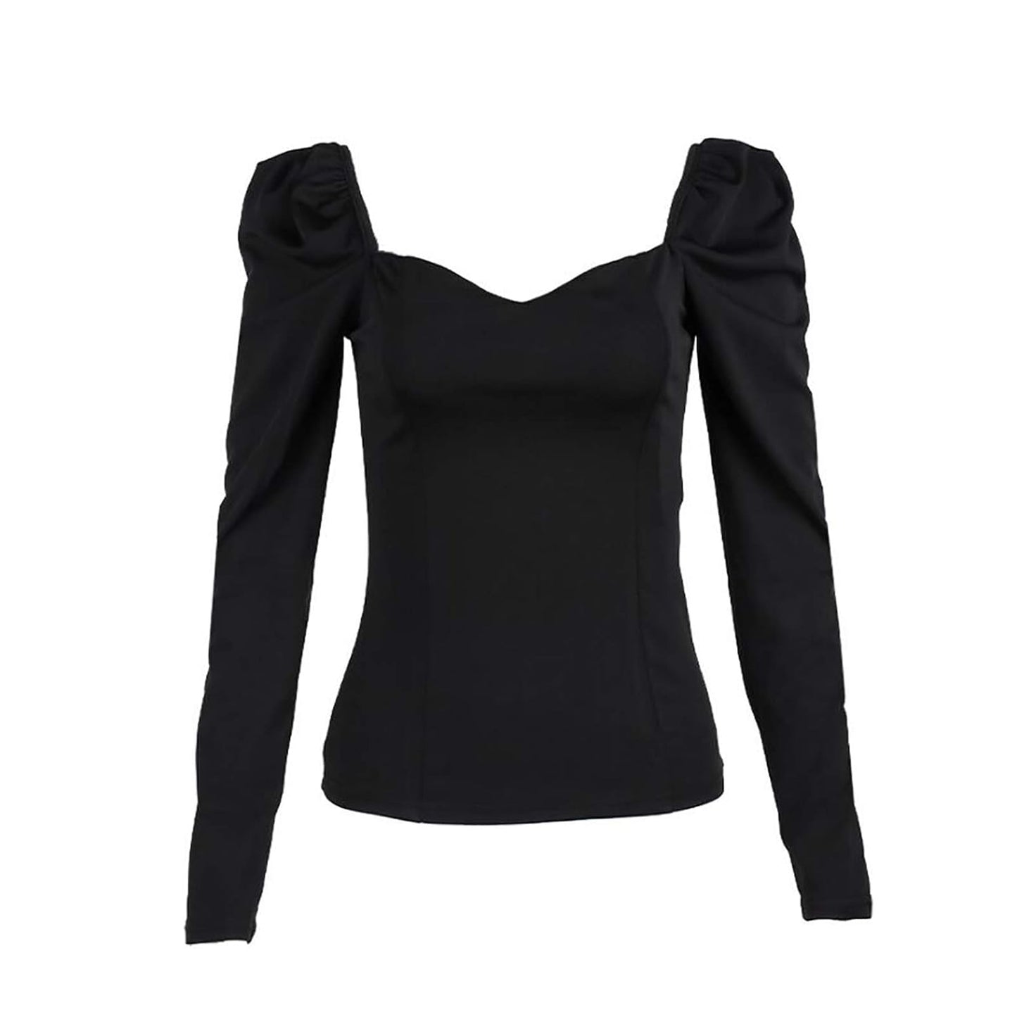 Maglia con manica a sbuffo