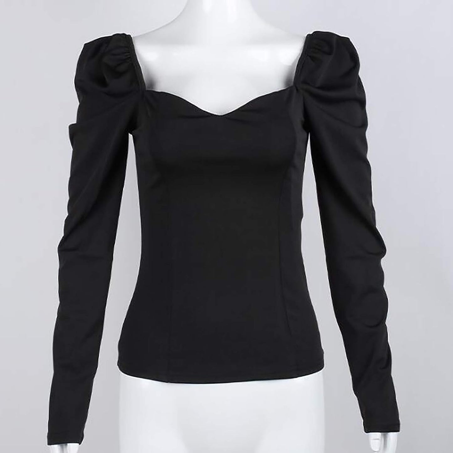 Maglia con manica a sbuffo