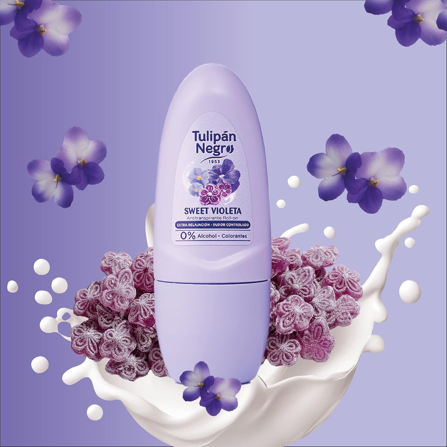 Deo Roll-On Sweet Violetta Tulipán Negro