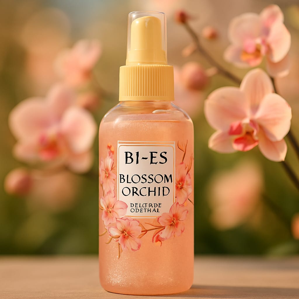 BI-ES Blossom Orchid Acqua Profumata Glitterata per il Corpo