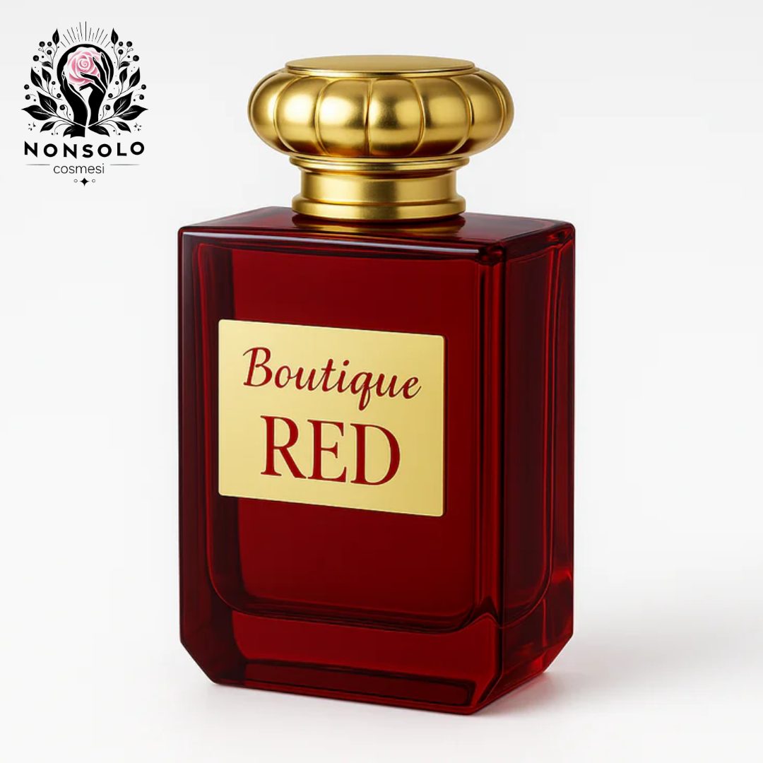 Boutique RED profumo femminile avvolgente e seducente fragranza elegante Nonsolocosmesi www.nonsolocosmesi.it