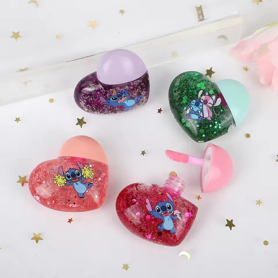Lucidalabbra glitter mod."Lillo & Stitch"– Cuore di Brillantezza e Stile