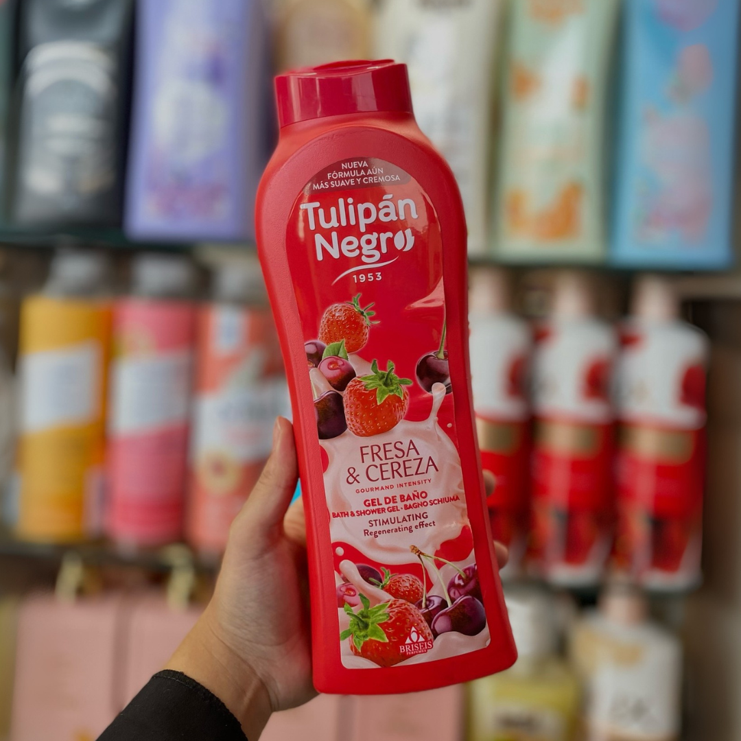 Bagnoschiuma Fresa & Cereza Tulipán Negro