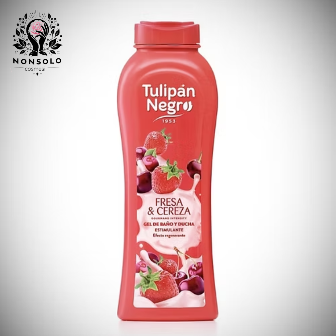 Bagnoschiuma Fresa & Cereza Tulipán Negro