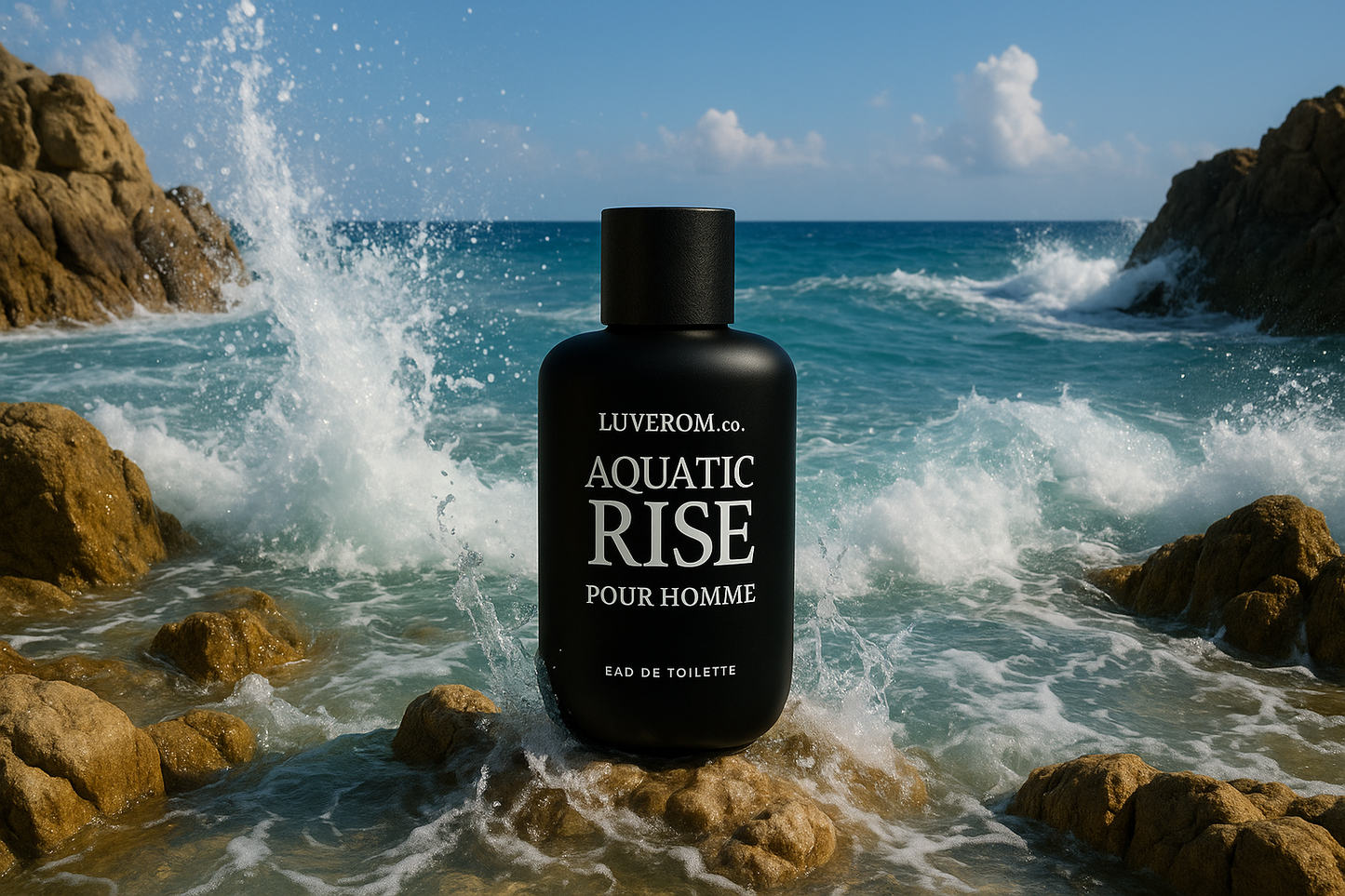 LUXEROM Aquatic Rise Pour Homme - Ambiente acquatico costiero - Nonsolocosmesi, www.nonsolocosmesi.it