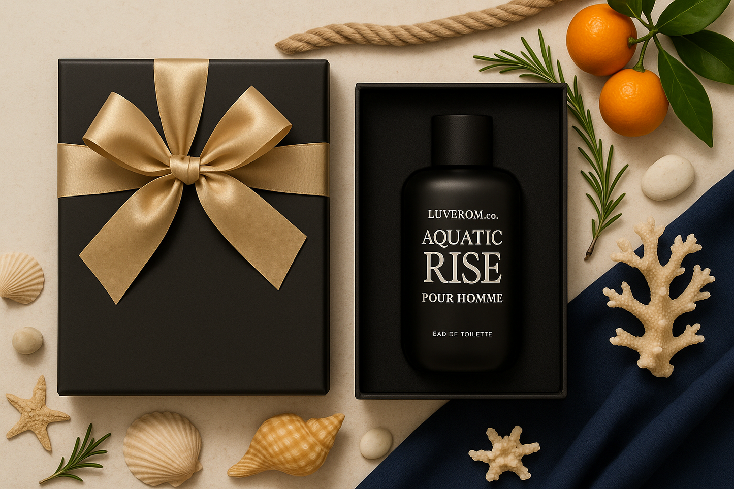 LUXEROM Aquatic Rise - Confezione regalo luxury marina - Nonsolocosmesi, www.nonsolocosmesi.it