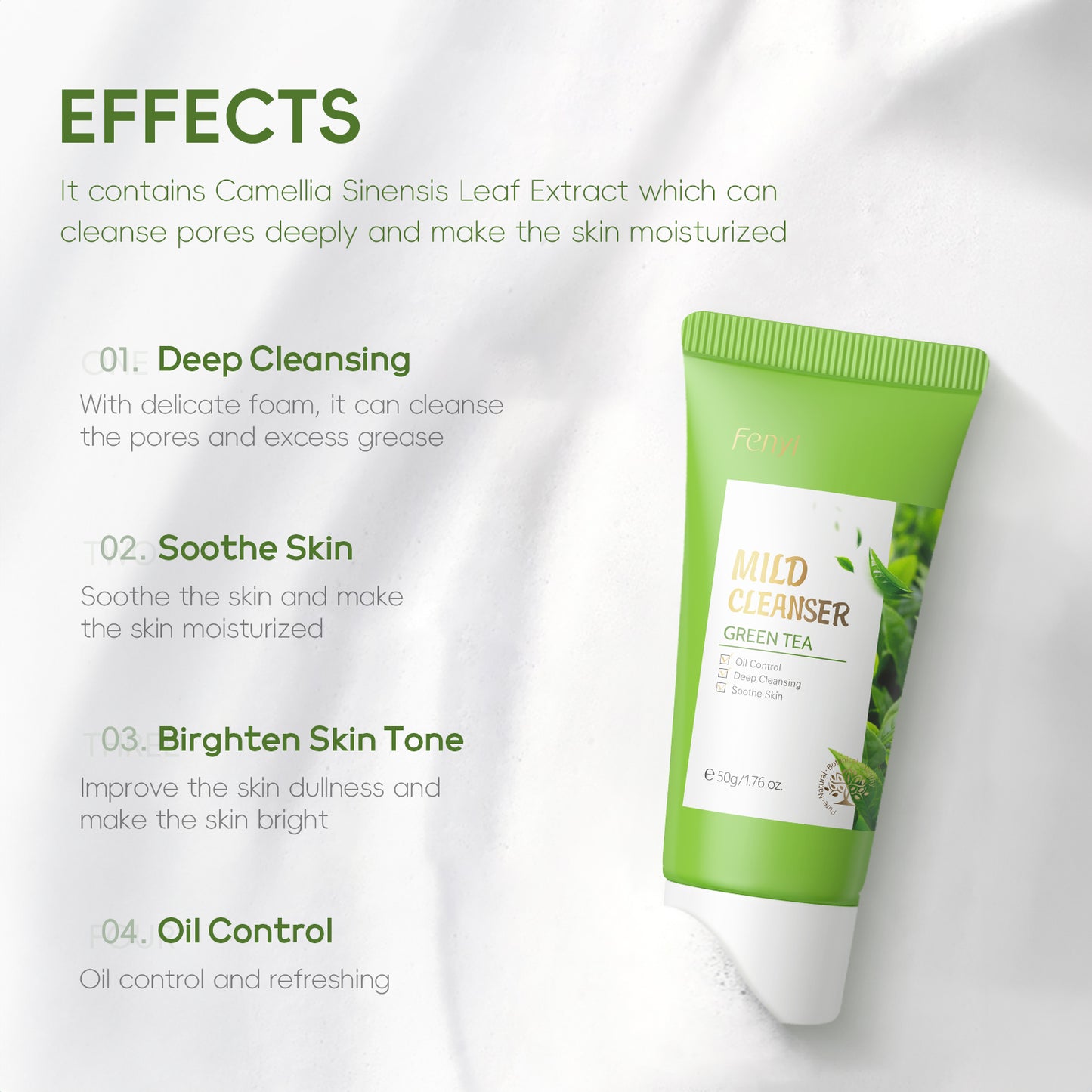 Detergente viso te verde