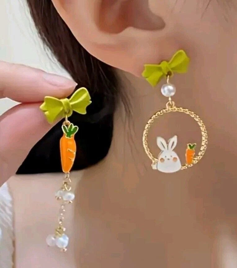Orecchini "Coniglio con carota"