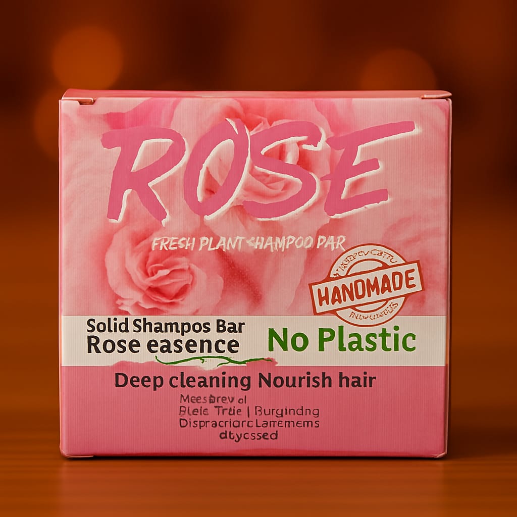 🌹 Shampoo Solido alla Rosa – Handmade & Eco-Friendly