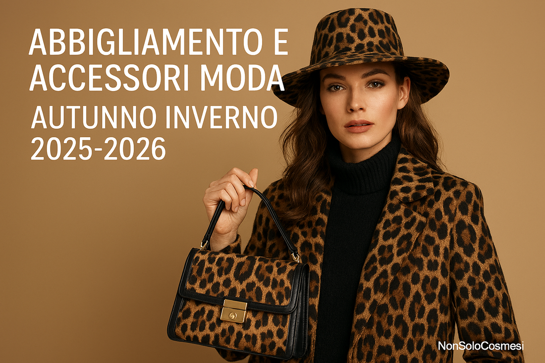  "Stampa animalier tendenze moda Autunno Inverno 2025 2026 - Leopardato zebrato pitone - Come abbinare con stile - Accessori e abbigliamento animalier - Nonsolocosmesi Macerata - www.nonsolocosmesi.it"