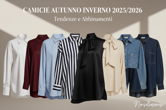 Camicie autunno inverno 2025 2026 tendenze bianca oversize boyfriend righe seta fiocco denim - Nonsolocosmesi www.nonsolocosmesi.it