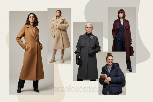 Cappotti autunno inverno 2025 2026 modelli età fisico lungo teddy trench piumino lana donne diverse body type guida abbinamenti tendenze Macerata - Nonsolocosmesi www.nonsolocosmesi.it