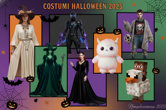 Costumi Halloween 2025 idee creative glamour strega vampira zombie K-Pop Elphaba Wicked Labubu fai-da-te low cost abbigliamento accessori trucco makeup - Nonsolocosmesi www.nonsolocosmesi.it
