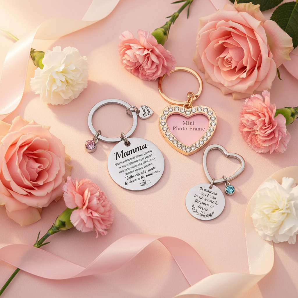 Festa della Mamma - Portachiavi Regalo Mamma con Dediche - Nonsolocosmesi - www.nonsolocosmesi.it