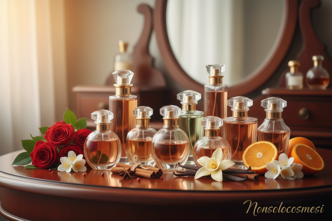 "Guida completa profumi fragranze donna come scegliere profumo perfetto Montage Brands - Nonsolocosmesi www.nonsolocosmesi.it"