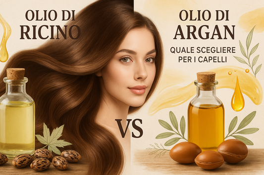 Olio ricino vs olio argan capelli differenze benefici quale scegliere crescita idratazione haircare - Nonsolocosmesi www.nonsolocosmesi.it
