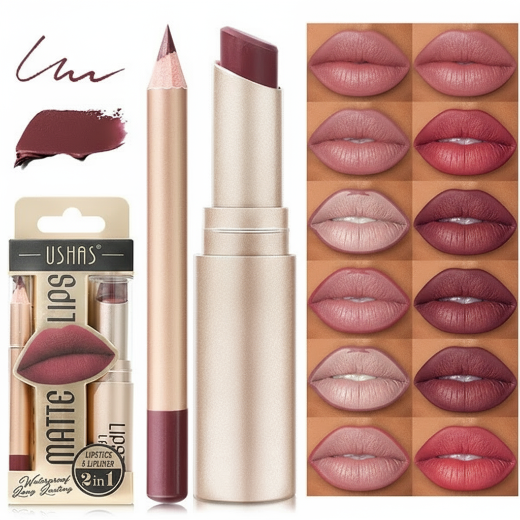 Ushas cosmesi qualità prezzo accessibile - Rossetti matte matita labbra swatches colori - Brand makeup conveniente recensione - Nonsolocosmesi www.nonsolocosmesi.it