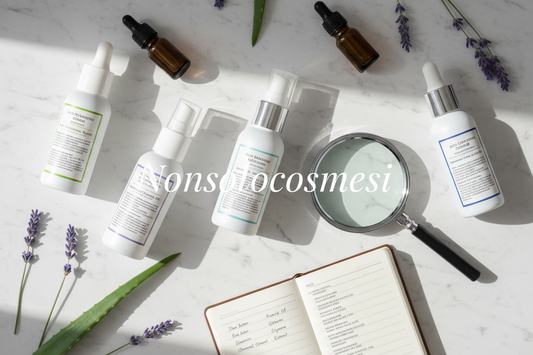 Guida ingredienti da evitare nei cosmetici con etichette INCI, prodotti skincare naturali e ingredienti botanici - Nonsolocosmesi www.nonsolocosmesi.it