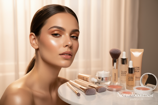 Make-up luminoso 2025 radiant skin - Prodotti glow illuminanti BB cream finish dewy pelle luminosa - Guida makeup naturale Nonsolocosmesi www.nonsolocosmesi.it