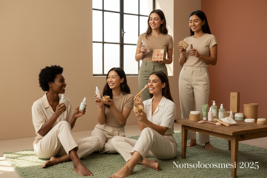 Millennials beauty 2025 sostenibilità clean beauty autenticità prodotti naturali consapevoli skincare Made in Italy profumi equivalenti - Nonsolocosmesi www.nonsolocosmesi.it