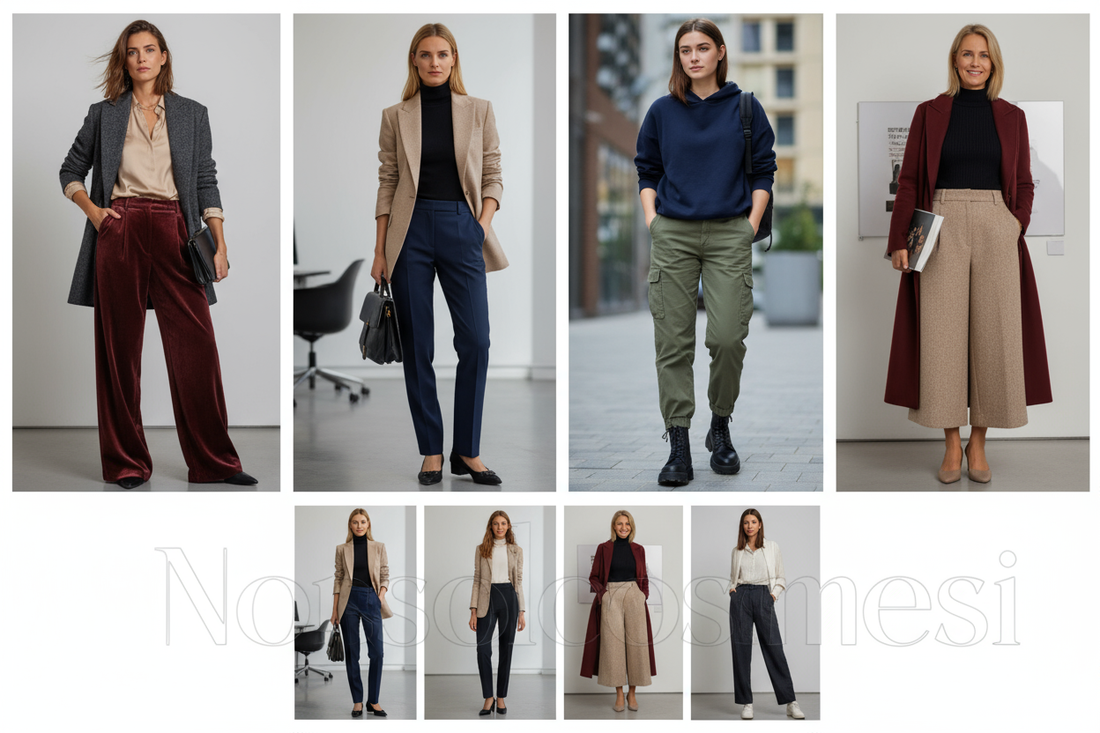 Pantaloni 2025 2026 modelli fisico età palazzo cargo cigarette culotte straight donne diverse body type guida abbinamenti tendenze moda Macerata - Nonsolocosmesi www.nonsolocosmesi.it