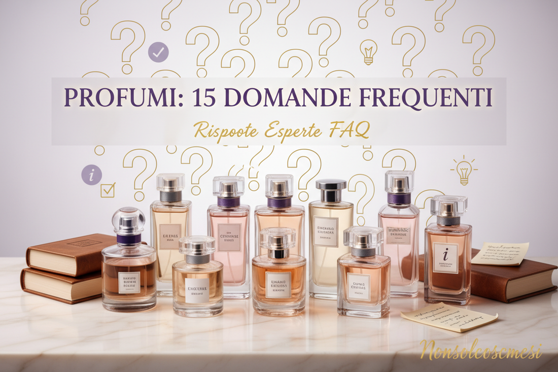 Profumi 15 domande frequenti FAQ risposte esperte come scegliere applicare conservare fragranze - Nonsolocosmesi www.nonsolocosmesi.it