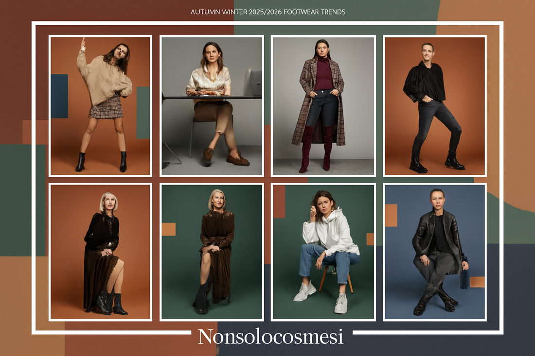 Scarpe autunno inverno 2025 2026 tendenze stivaletti stivali mocassini sneakers anfibi donne diverse età fisico guida abbinamenti must-have Macerata - Nonsolocosmesi www.nonsolocosmesi.it