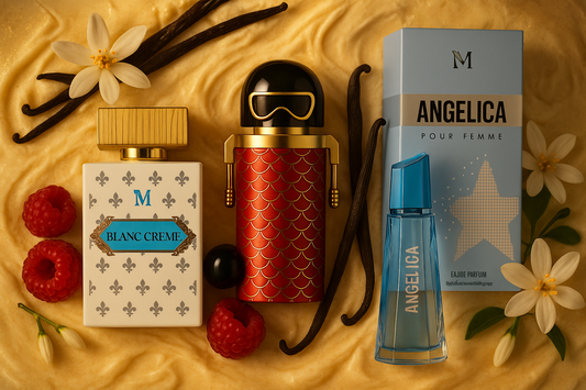 Profumi gourmand vaniglia Blanc Crème Pixel Glam Angelica Montage Brands dolci avvolgenti - Nonsolocosmesi www.nonsolocosmesi.it