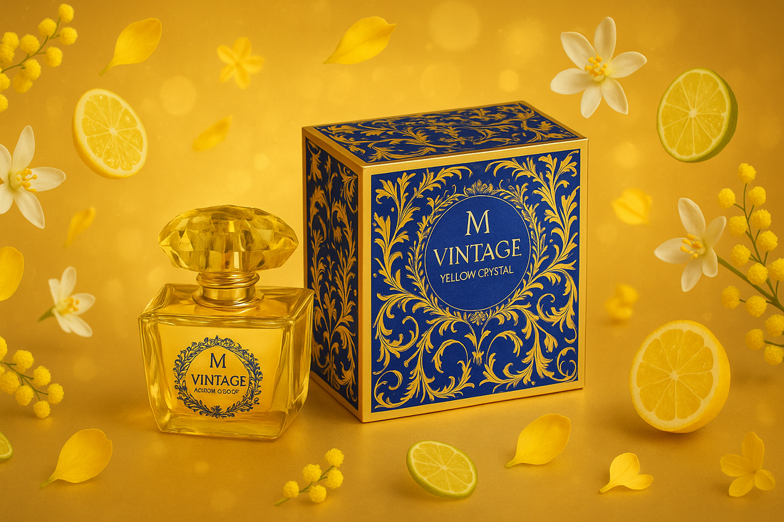 Vintage Yellow Crystal Montage Brands profumo donna Yellow Diamond ispirato limone bergamotto mimosa ambra luminoso - Nonsolocosmesi www.nonsolocosmesi.it