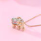 Catenina con elefantino decorato e strass
