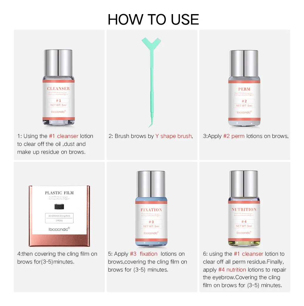 Kit Laminazione Sopracciglia – Sopracciglia Perfette a Lungo, Senza Sforzi