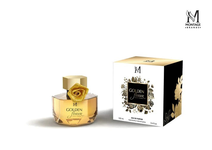 Profumo Golden Flower Montage Brands Eau de Parfum 100ml donna floreale elegante - Nonsolocosmesi www.nonsolocosmesi.it
