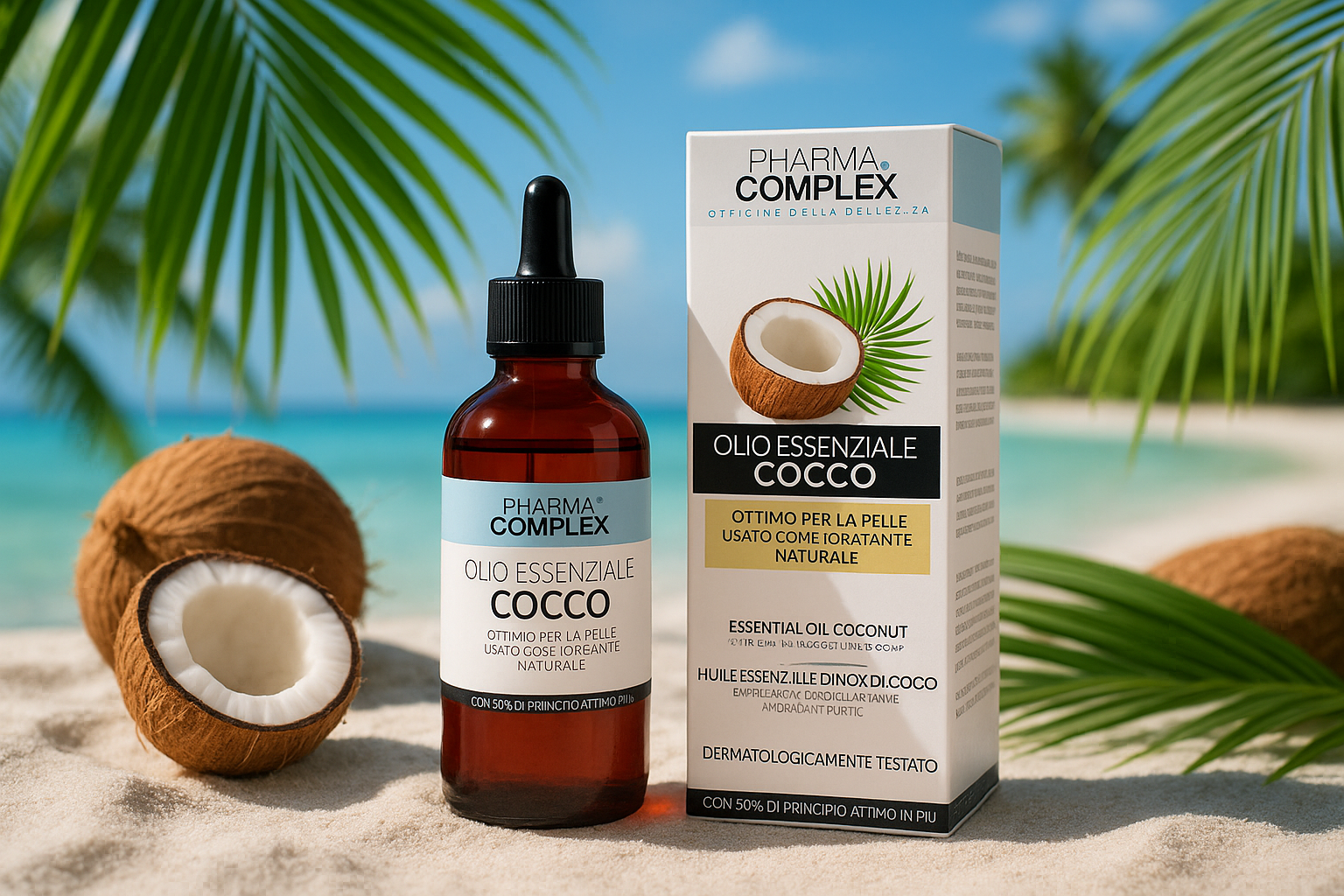 Olio essenziale al cocco - Nonsolocosmesi www.nonsolocosmesi.it