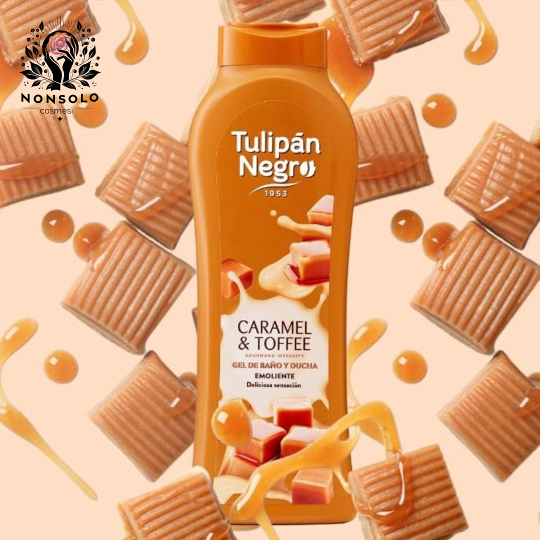 Bagnoschiuma Caramel & Toffee Tulipán Negro