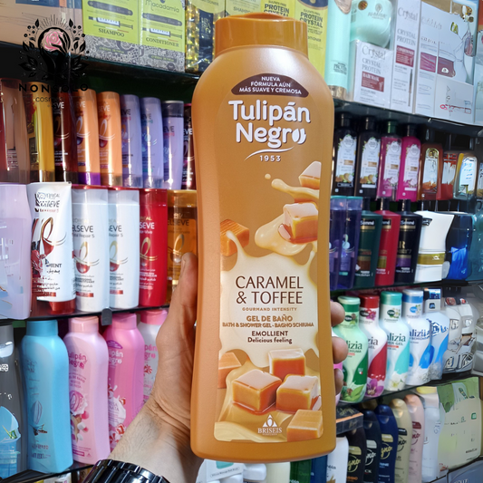 Bagnoschiuma Caramel & Toffee Tulipán Negro