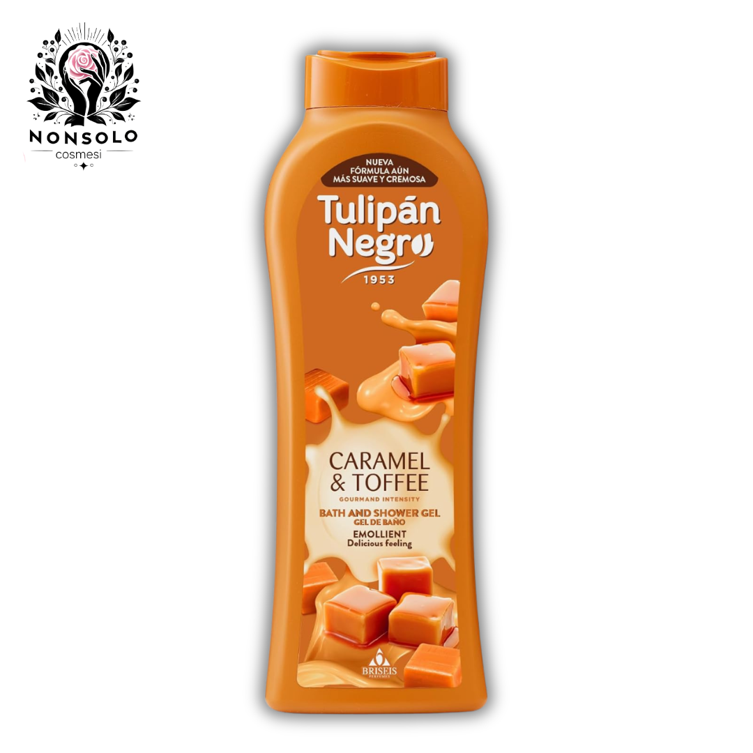 Bagnoschiuma Caramel & Toffee Tulipán Negro