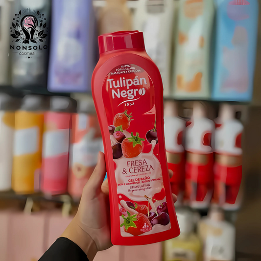Bagnoschiuma Fresa & Cereza Tulipán Negro
