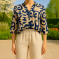 Blusa Donna con Stampa Astratta
