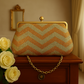 Clutch Glitter Oro e Argento con Catena Dorata –