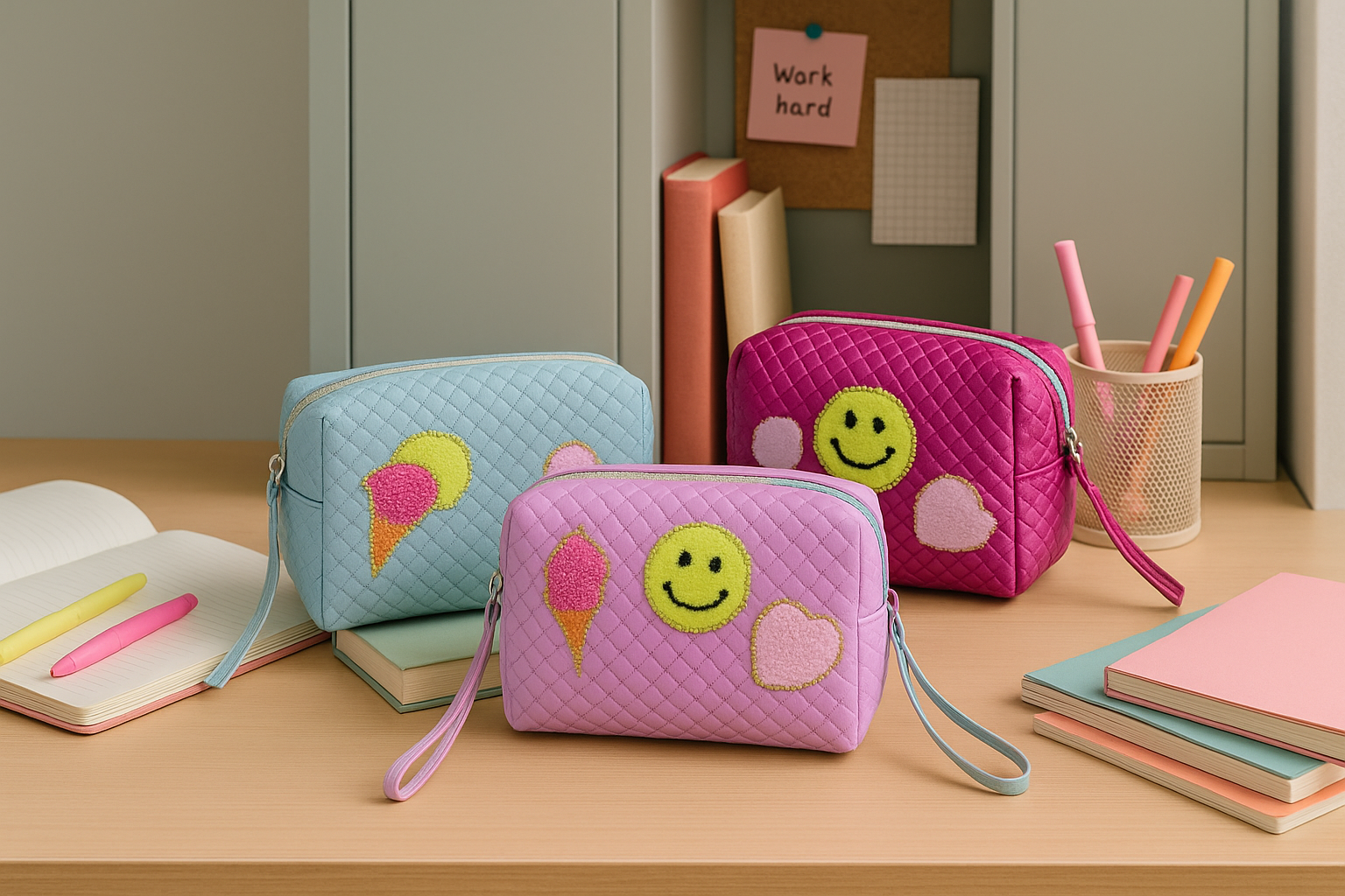 Bustine Trapuntate Emoji Scrivania Studio