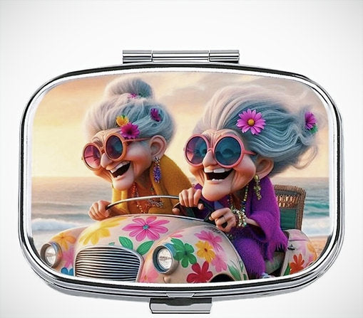 Porta pillole "Amiche in macchina"