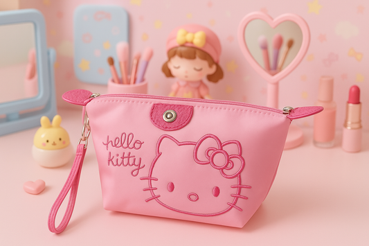 Hello Kitty Makeup Bag - Kawaii Vanity & Beauty Room Settings