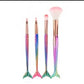 Set 4 pennelli sirena