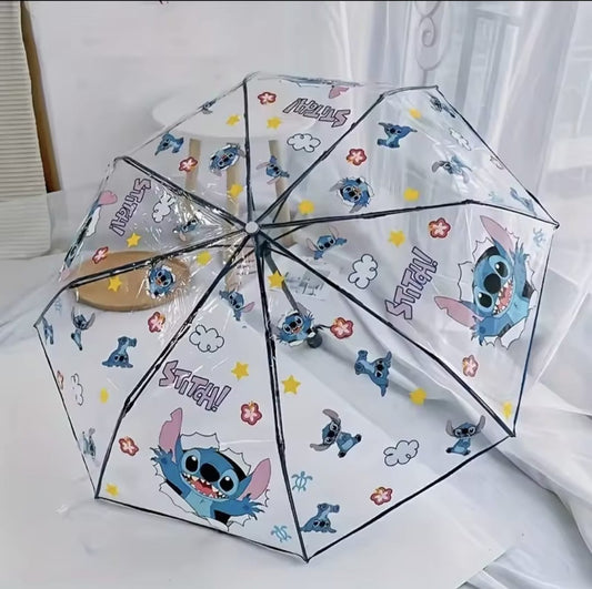 ombrello trasparente Lilo & Stitch.