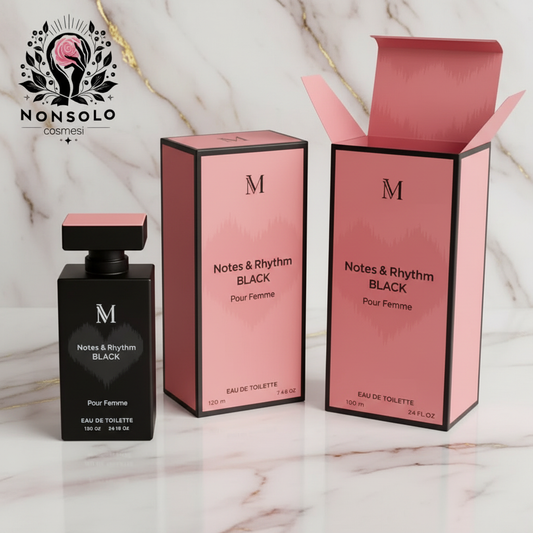 Profumo Notes & Rhythm Black Pour Femme Eau de Toilette Montage Brands - nonsolocosmesi www.nonsolocosmesi.it