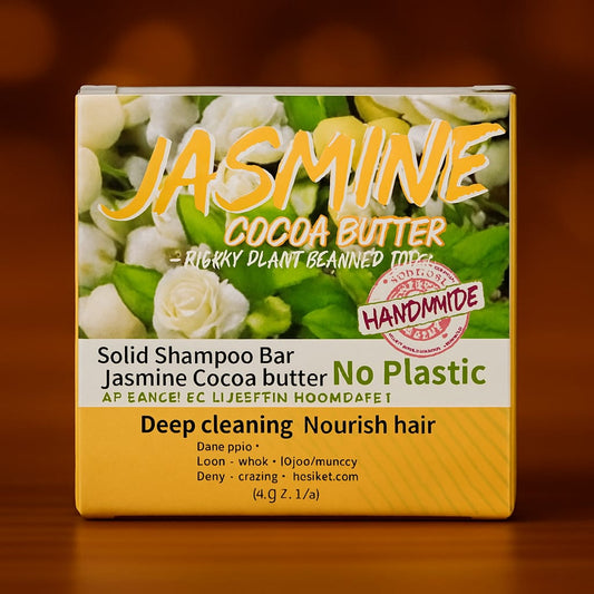 🌿 Shampoo Solido al Gelsomino e Burro di Cacao