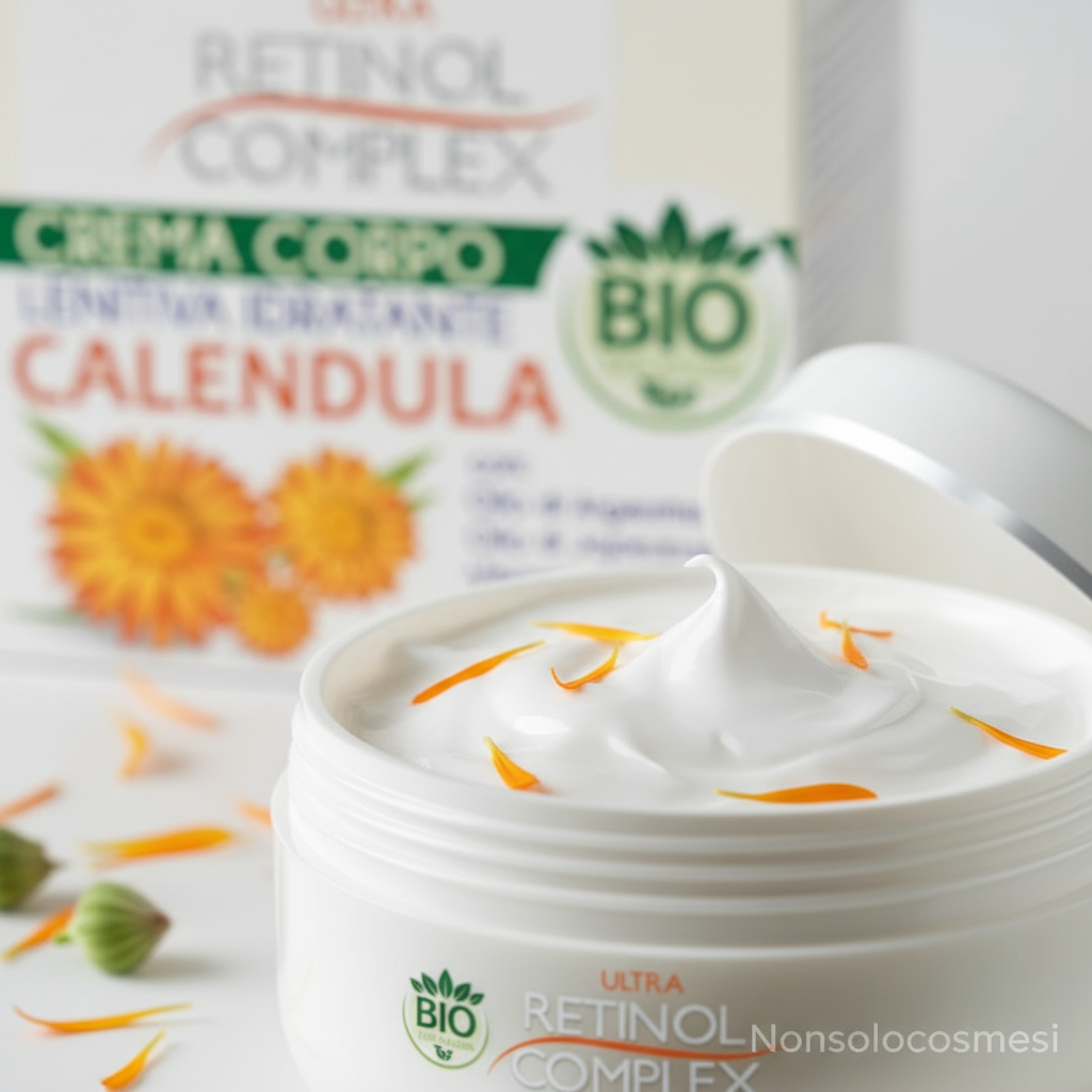 Ultra Retinol Complex Crema Corpo Calendula BIO dettaglio Nonsolocosmesi www.nonsolocosmesi.it
